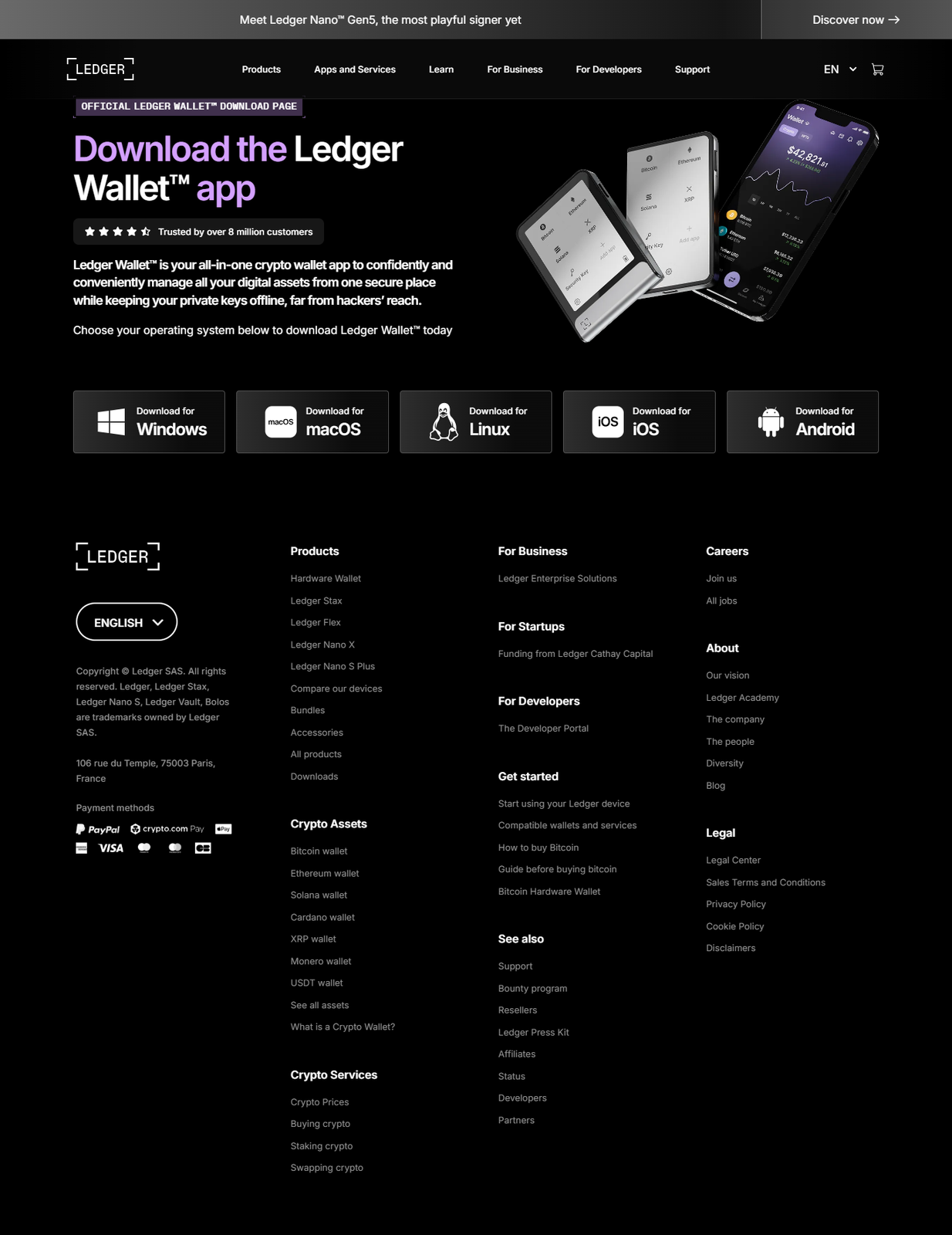 Ledger.com/start – Download The Ledger Live Wallet™ App